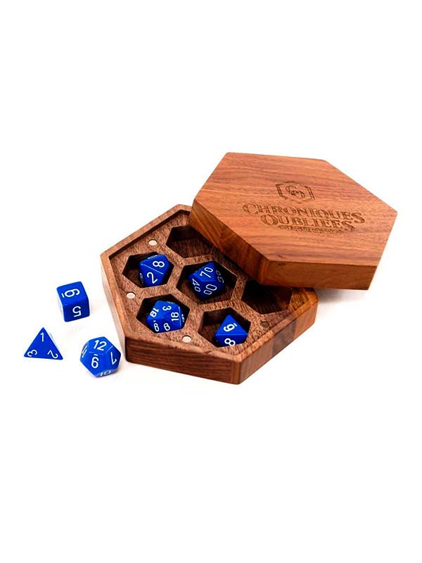Boite à dés en bois