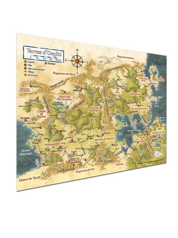 Poster de la carte des Terres d'Osgild + PDF