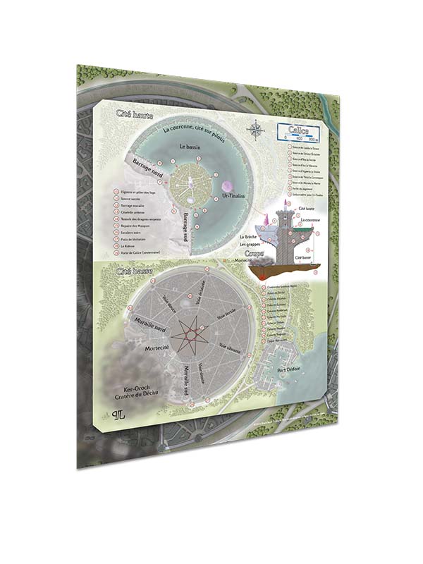 Poster plan de la ville de Calice + PDF