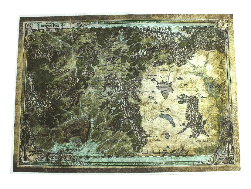 Deluxekarte der Drachenpass-Region