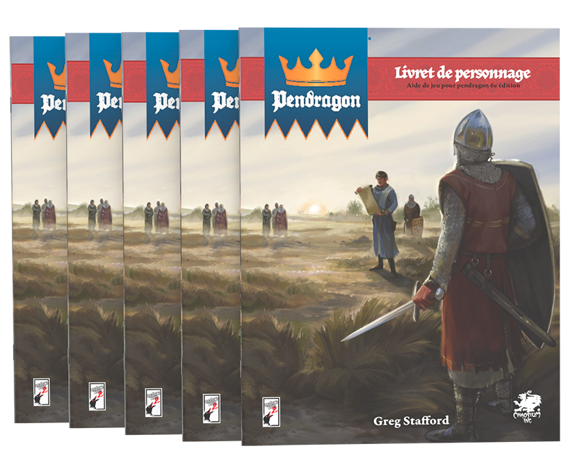 5 Livrets de personnage