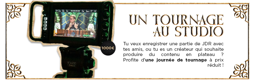 Un tournage au studio