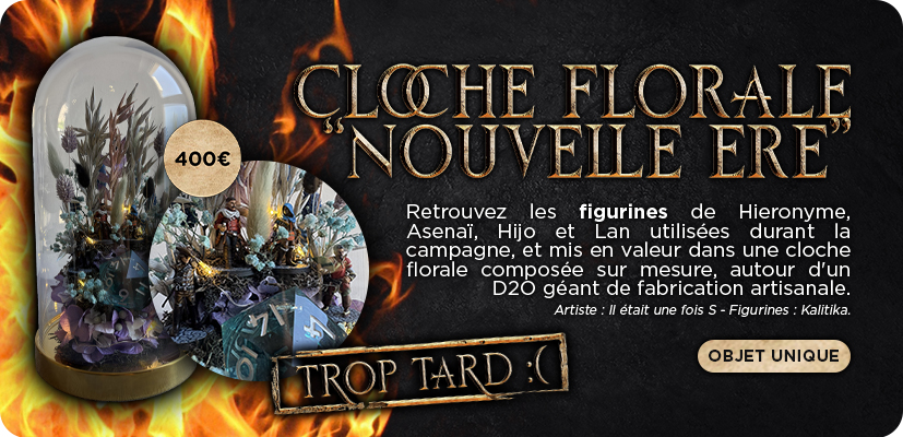 Cloche florale & Figurines 