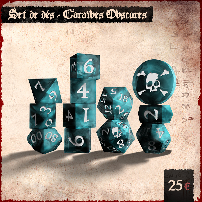 Set de dés - Caraïbes Obscures