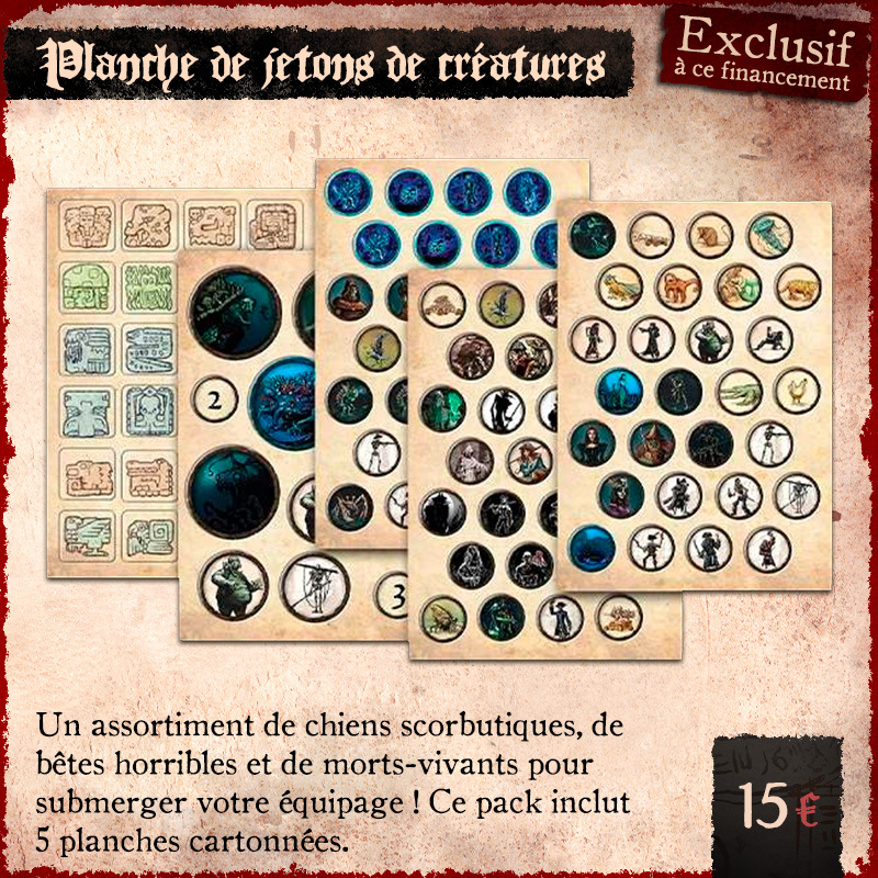 Planche de jetons de créatures