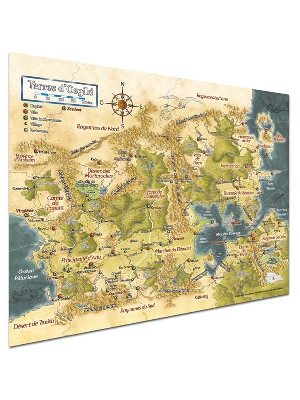 Poster plan des Terres d'Osgild