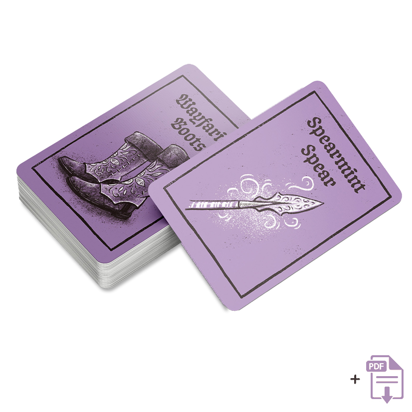 Vengeance Sucrée - Deck de Cartes d'Objets Magiques & Malédictions