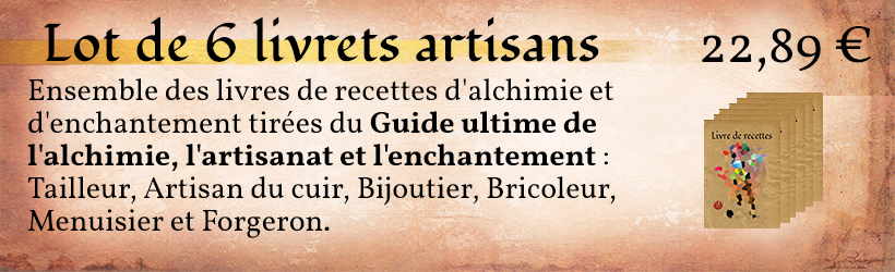 6 livrets recettes guide ultime alchimie et enchantement (artisanat)