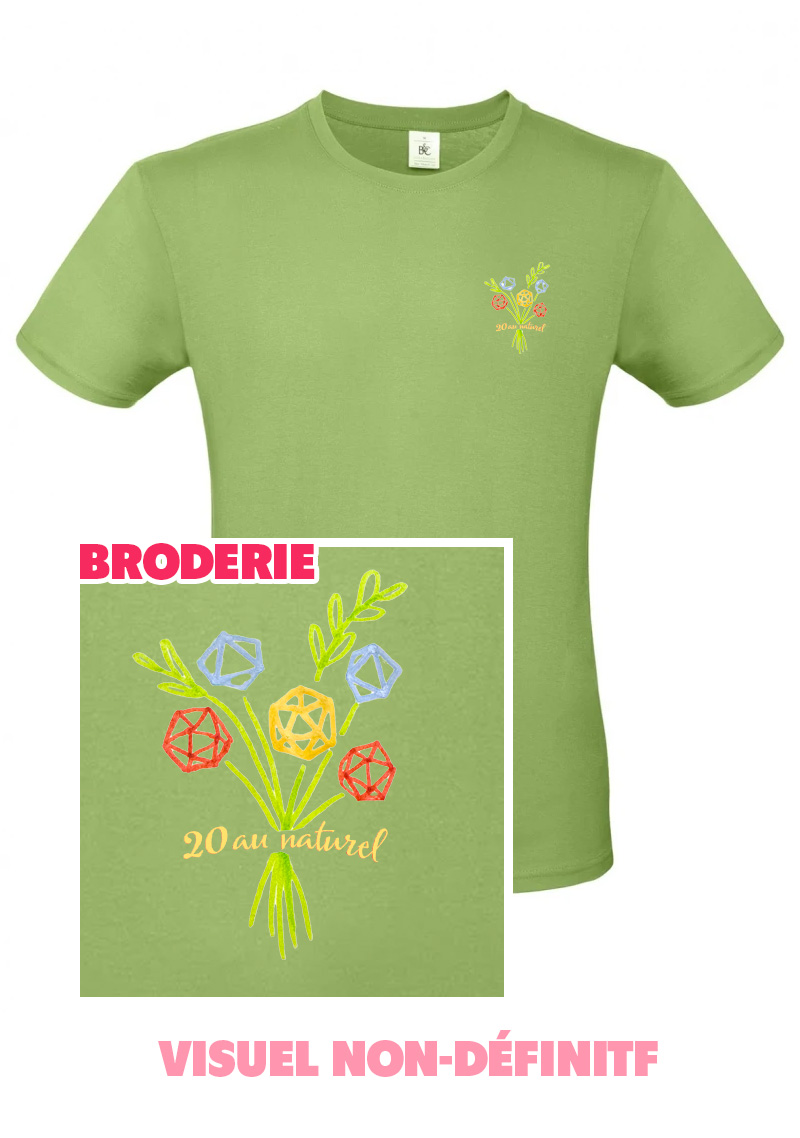 T-Shirt 20 au naturel - Vert