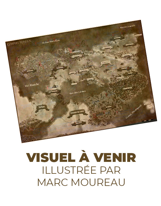 Carte de Pangée - Tissu imprimé (A2)