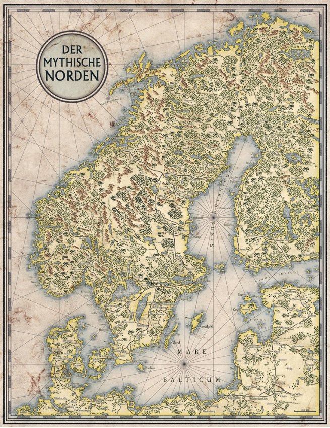 Stoffkarte des Mythischen Nordens