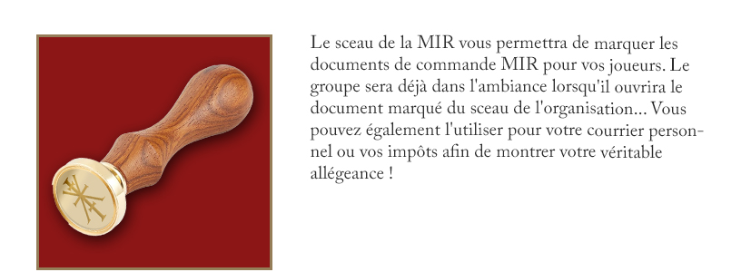 Sceau de la MIR