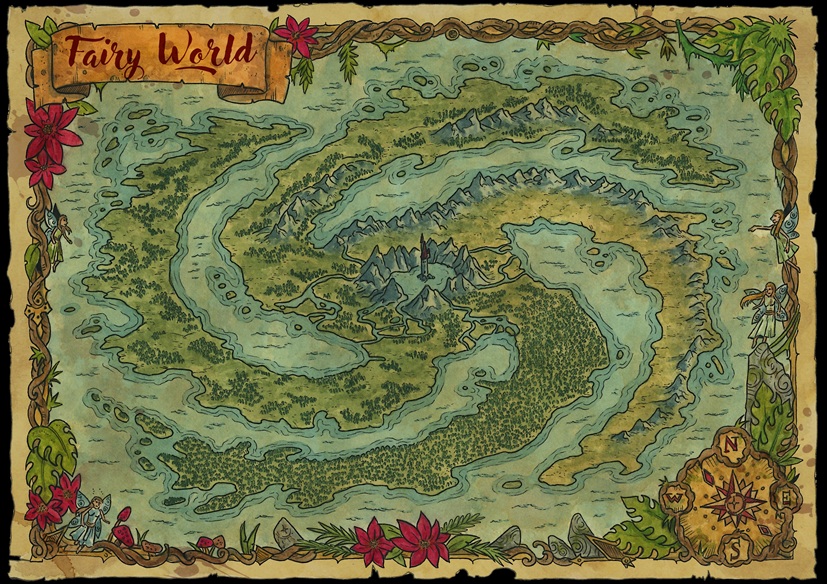 Adventure Islands digitale Feenwelt Karte