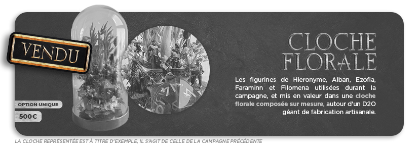 Cloche Florale & Figurines 