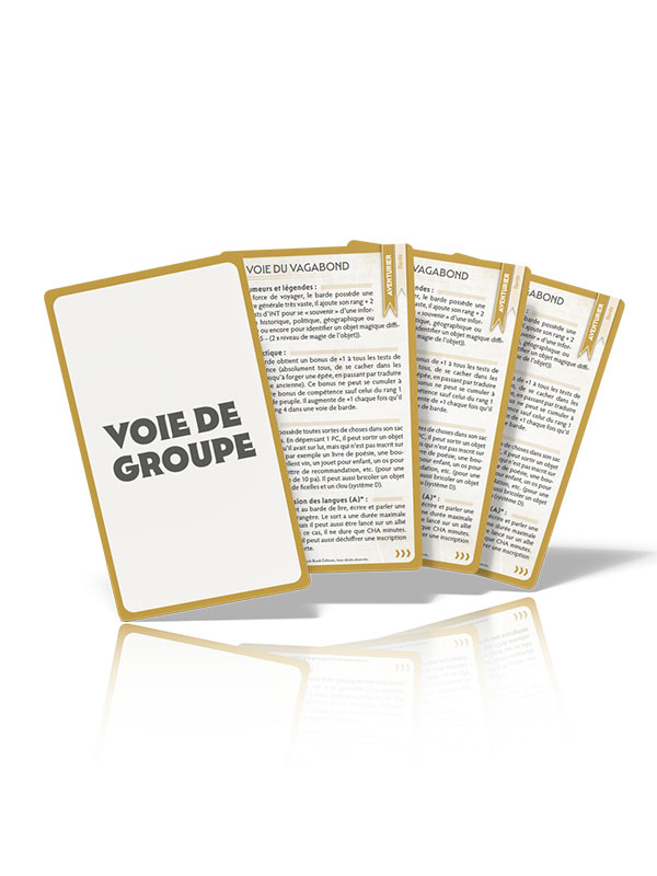 Paquet de cartes de voie de groupe + PDF