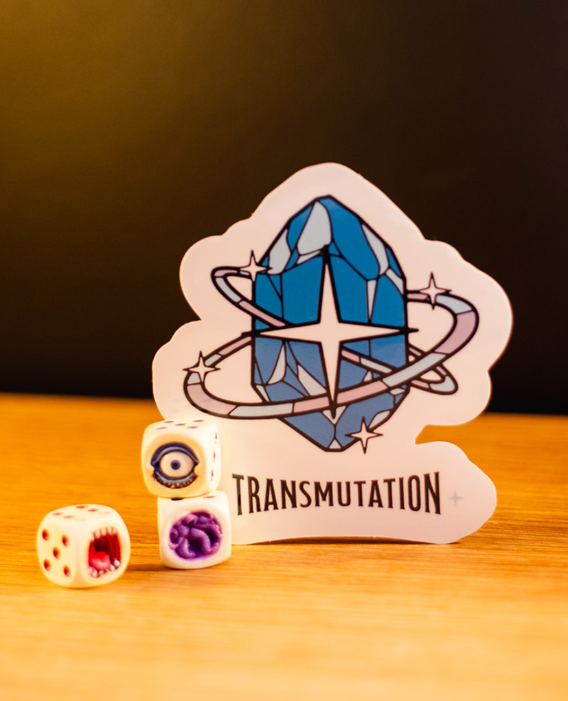Sticker magie - TRANSMUTATION - 8.5cm