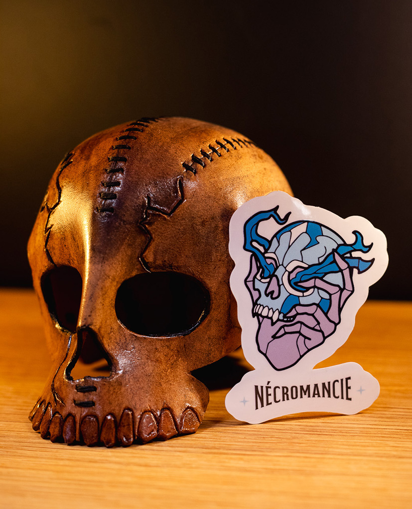 Sticker magie - NECROMANCIE - 8.5cm
