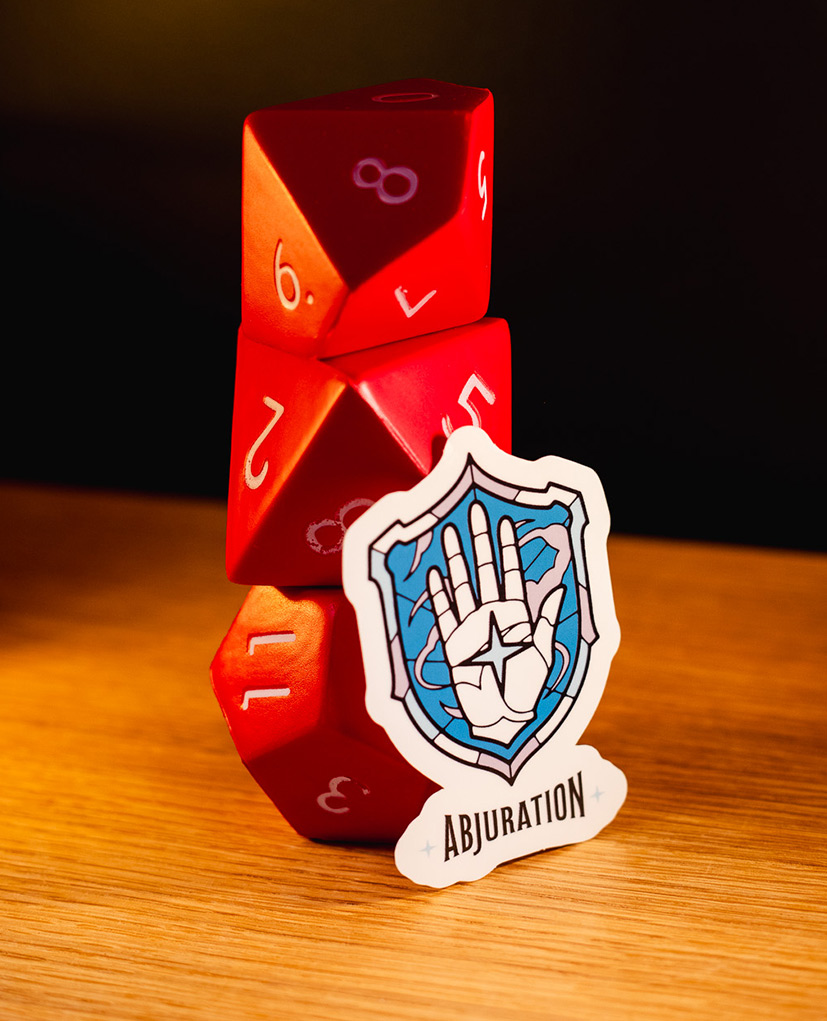 Sticker magie - ABJURATION - 8.5cm