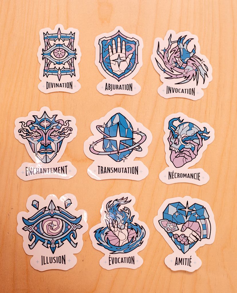 PACK stickers Magie (9x 8.5cm)
