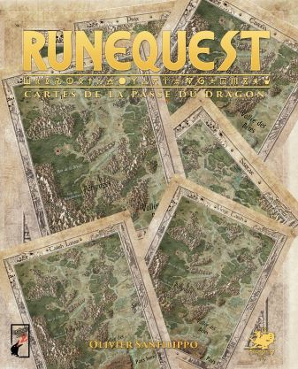 RuneQuest - Les cartes de la passe du dragon