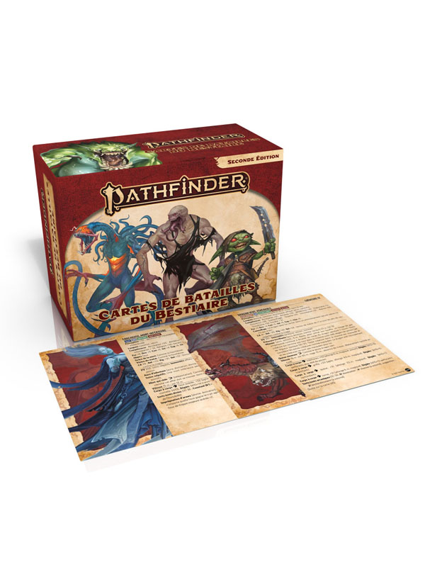 Pathfinder 2 - Cartes de batailles du Bestiaire