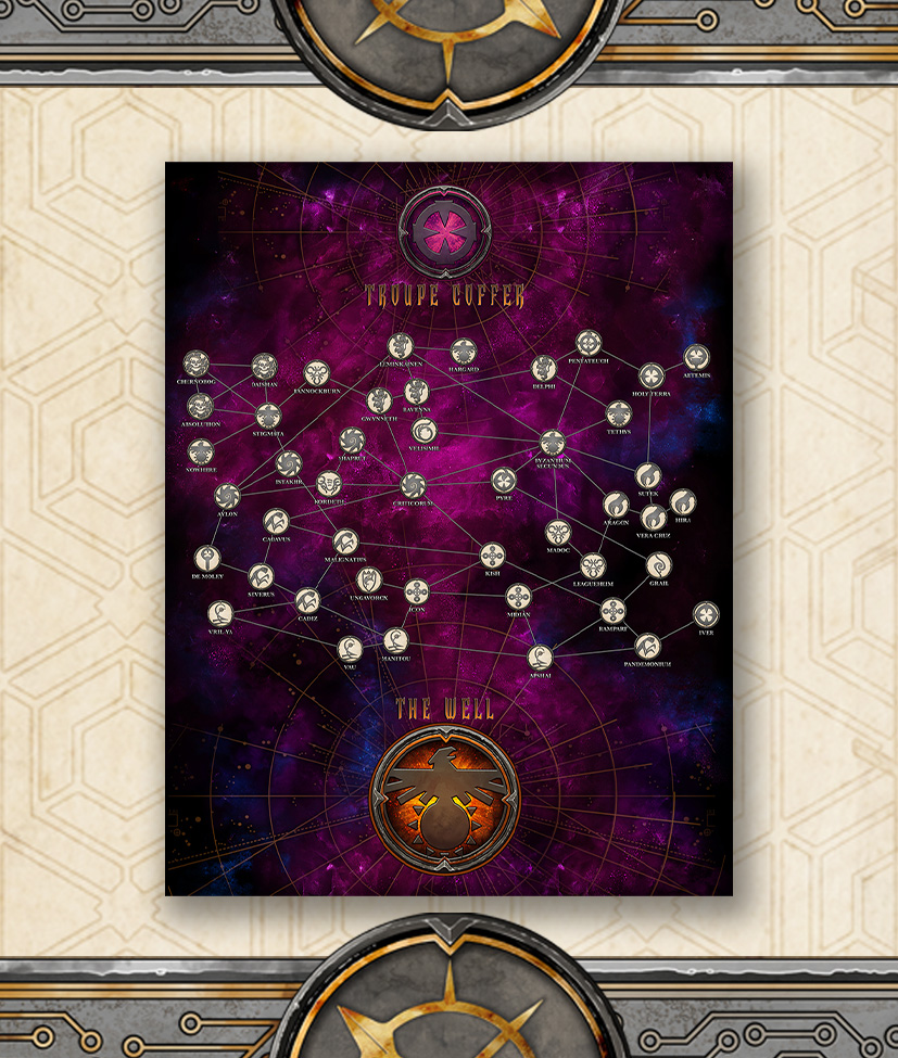 Fading Suns - Cloth Play Mat: Jumpweb Map