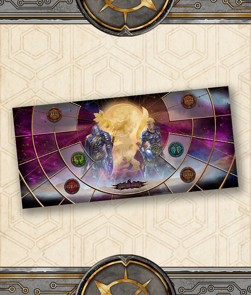 Fading Suns - Deluxe Play Mat: House Hawkwood