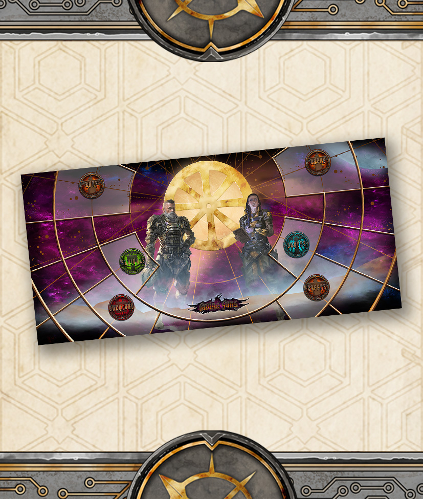 Fading Suns - Deluxe Play Mat: Charioteers Guild