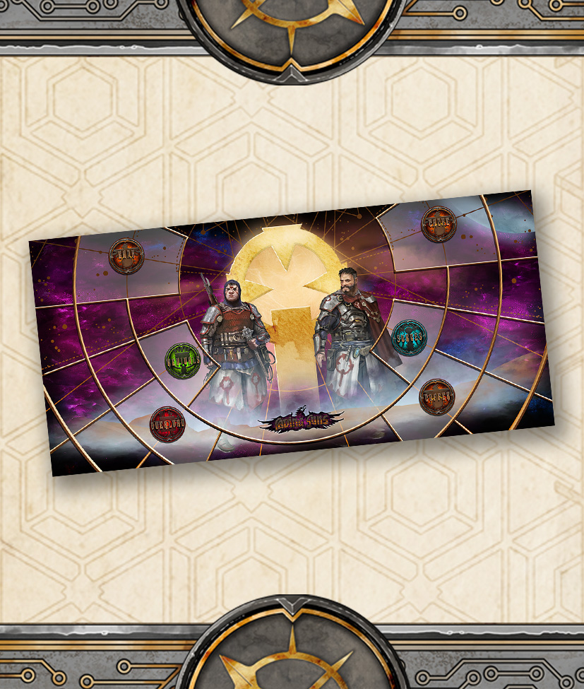 Fading Suns - Deluxe Play Mat: Brother Battle