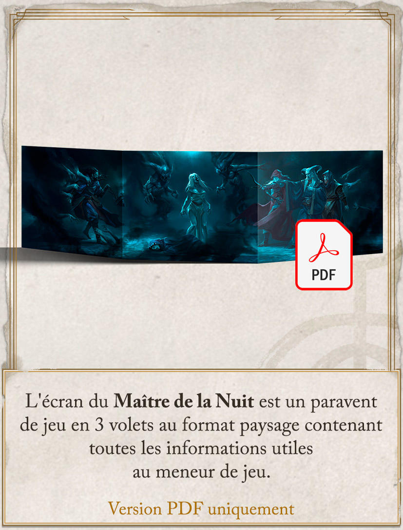 Nightfell - Ecran du Maître de la Nuit - PDF