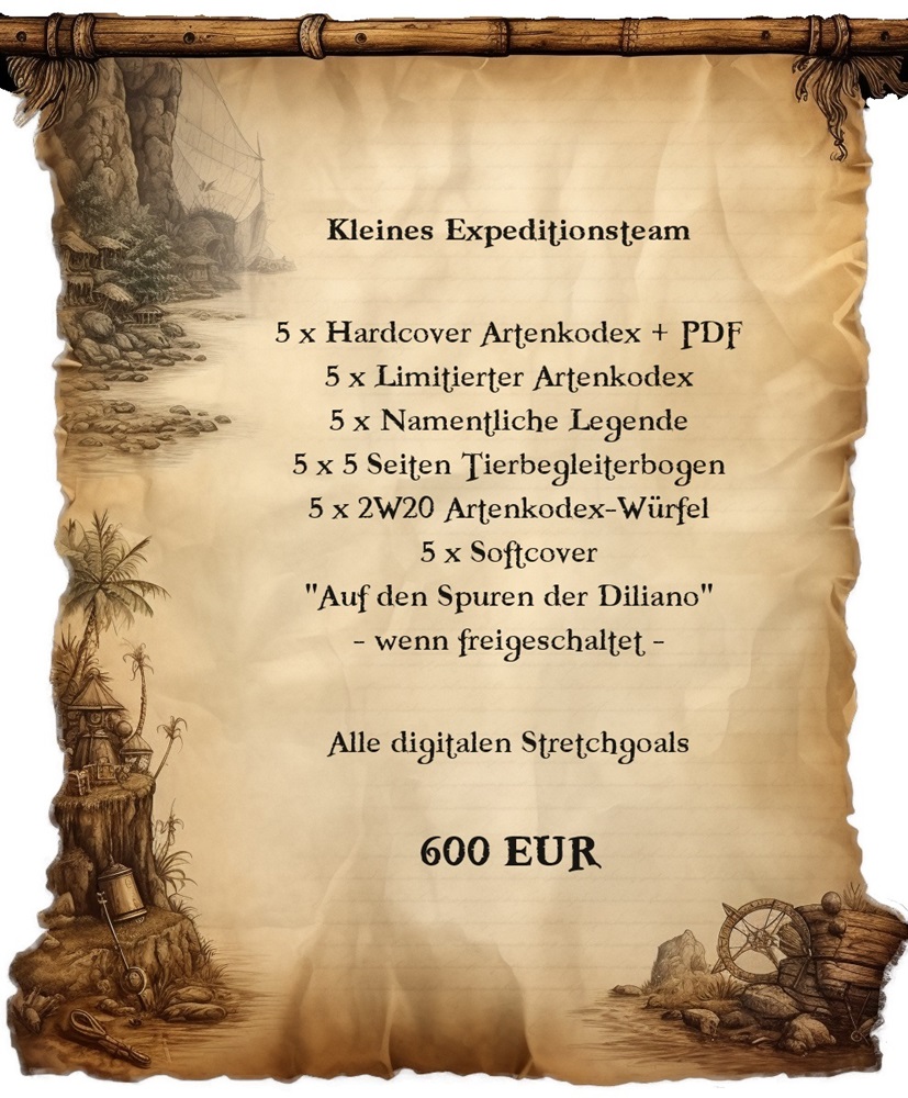 Kleines Expeditionsteam