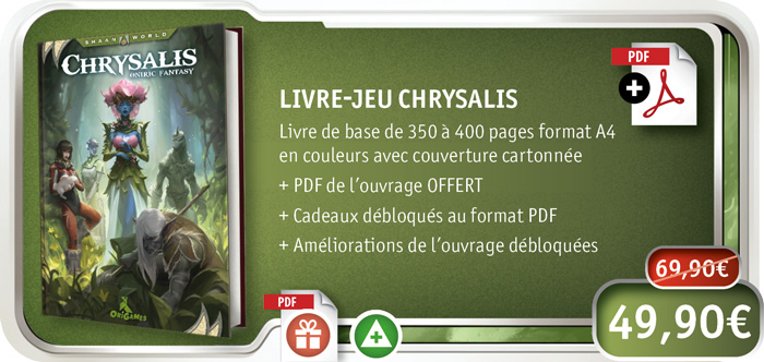 Livre-jeu Shaan Chrysalis - Late Pledge