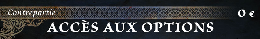 Accès aux options