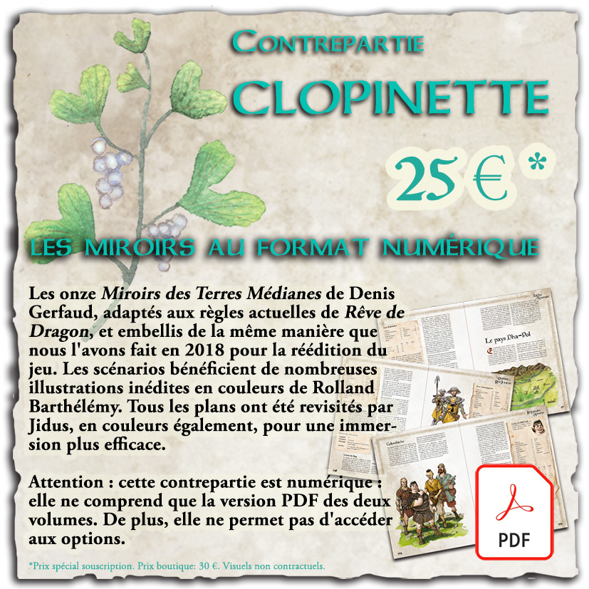 Contrepartie Clopinette 🌼