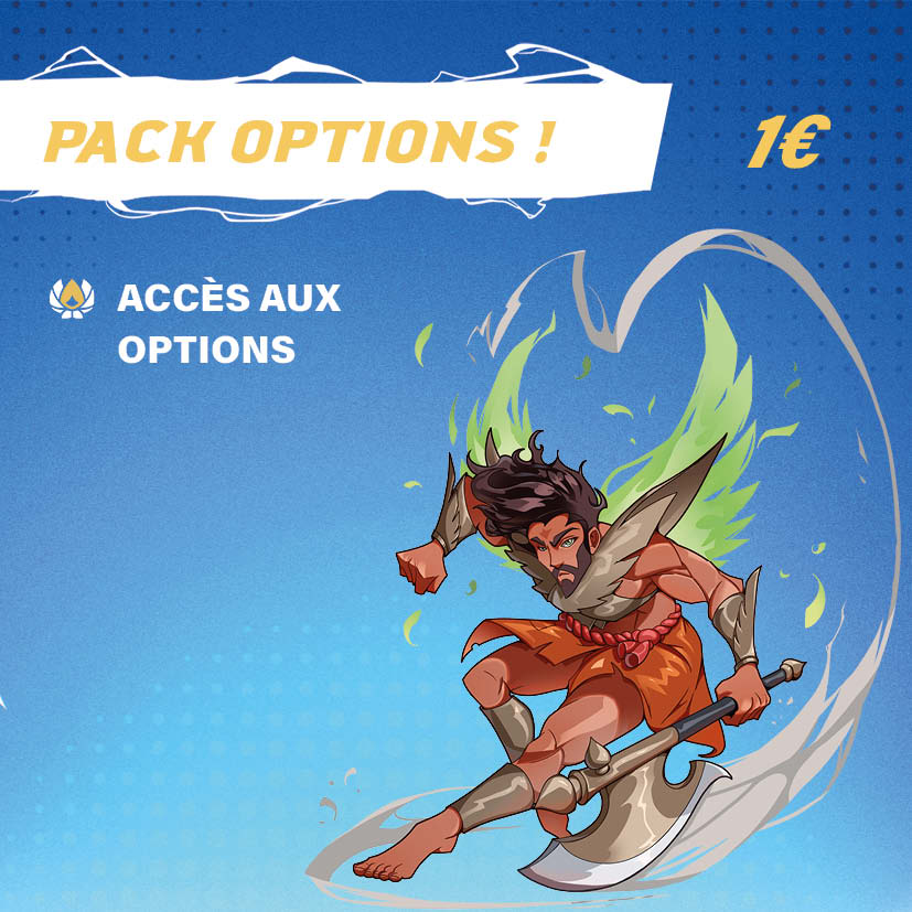 Accès aux options !