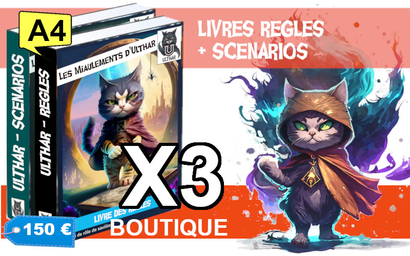 Livres Règles et Scénarios Deluxe A4 X3 Boutique