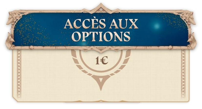 Accès aux options