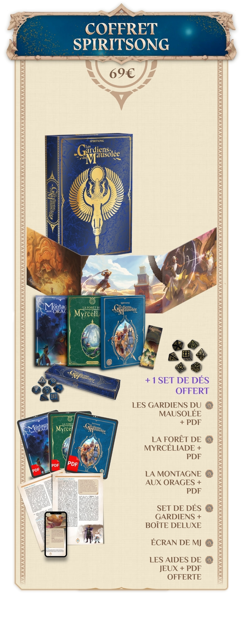 Coffret Spiritsong : Les gardiens du Mausolée OFFRE SPÉCIALE