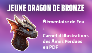 Jeune dragon de bronze