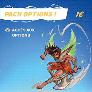 Accès aux options !