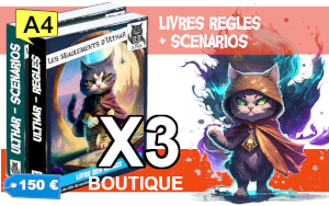 Livres Règles et Scénarios Deluxe A4 X3 Boutique
