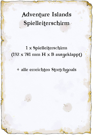 Adventure Islands Spielleiterschirm