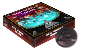 New World Order boardgame and a 3D printed Starting Player Token