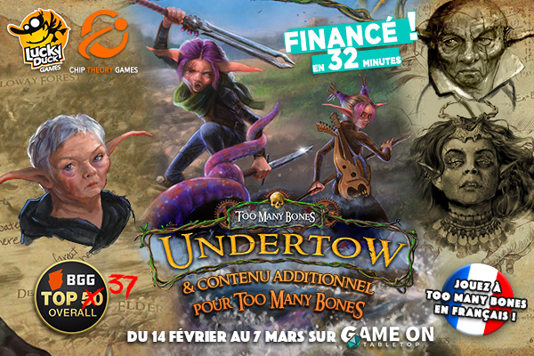 Undertow & contenu Too Many Bones (Lucky Duck Games) • Game On