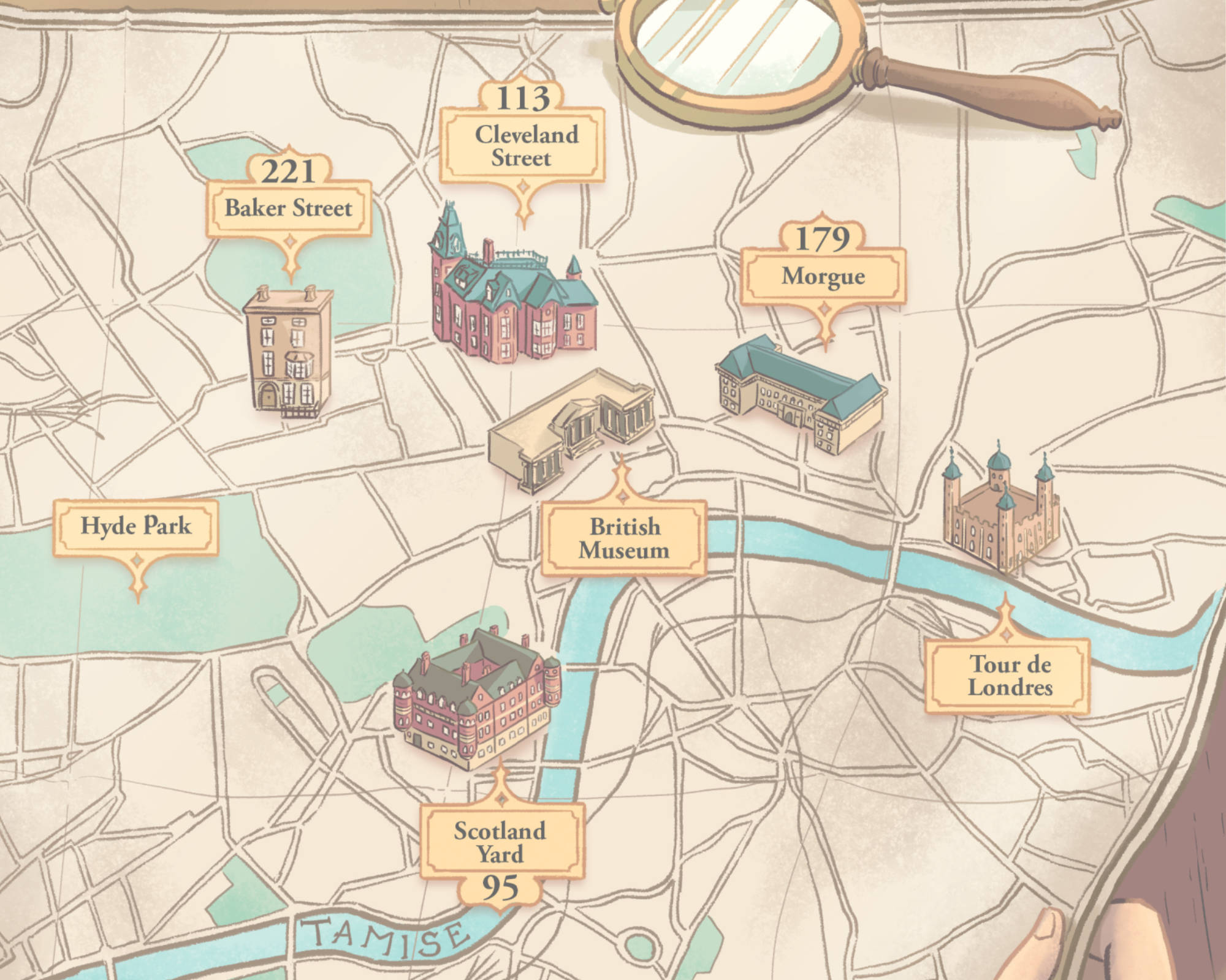 background Sherlock Holmes & Mme Hudson détéctives - Le Roman dont vous êtes le Héros - Illustré