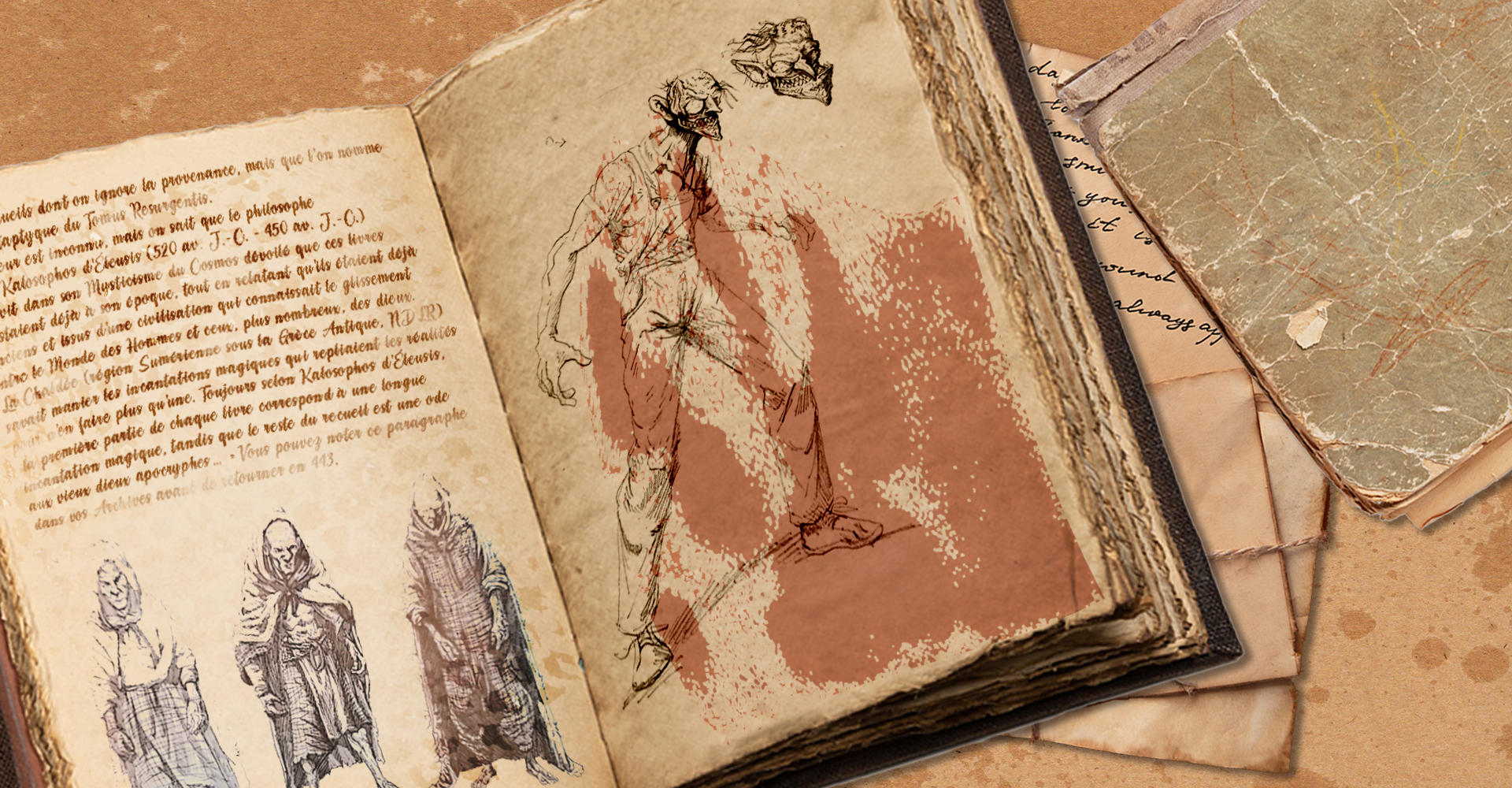 background Le Livre des Morts - Le Roman dont vous êtes le Héros Illustré