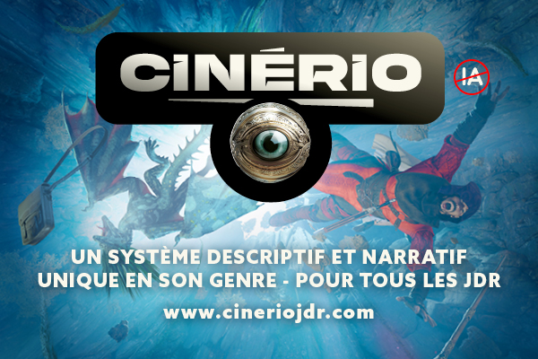Couverture de CINÉRIO : décrivez autrement vos scènes et vos héros de JDR !