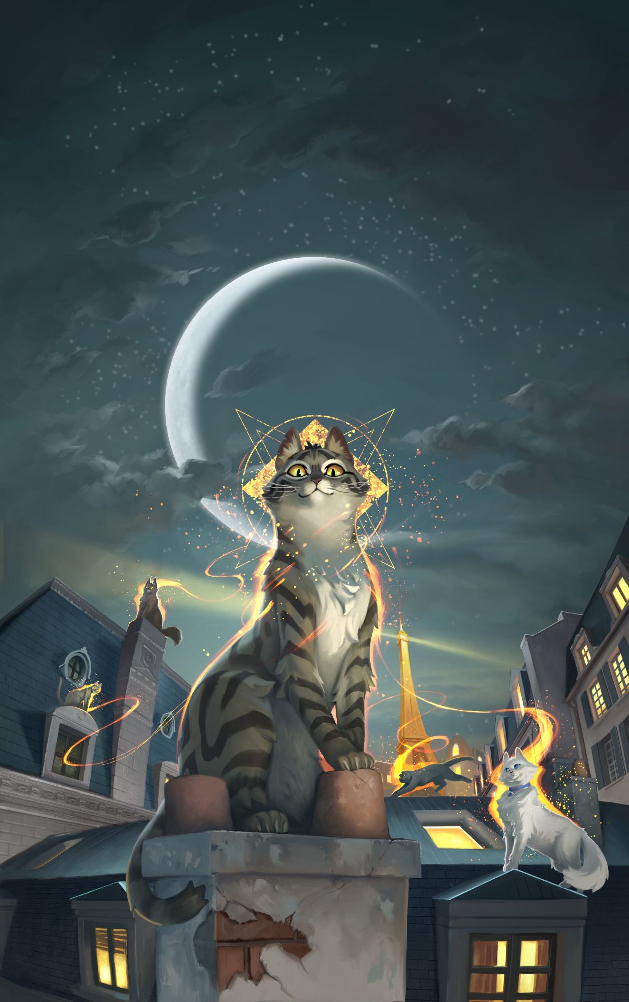 background Katzen! Die Verschnurrung