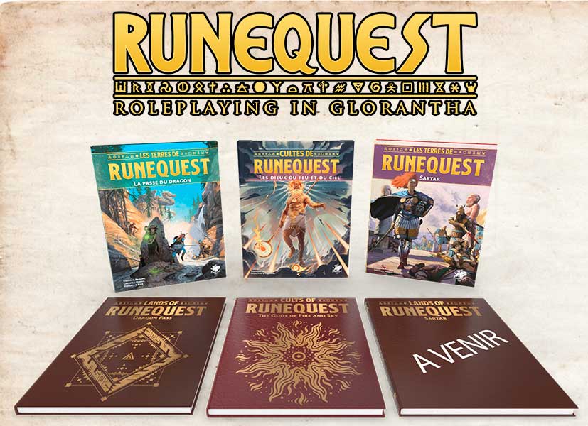 Les trois nouveaux suppléments RuneQuest