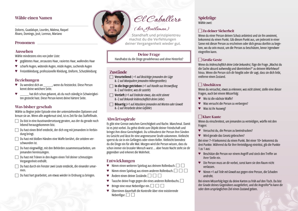 Mockup Rollenbuch El Caballero